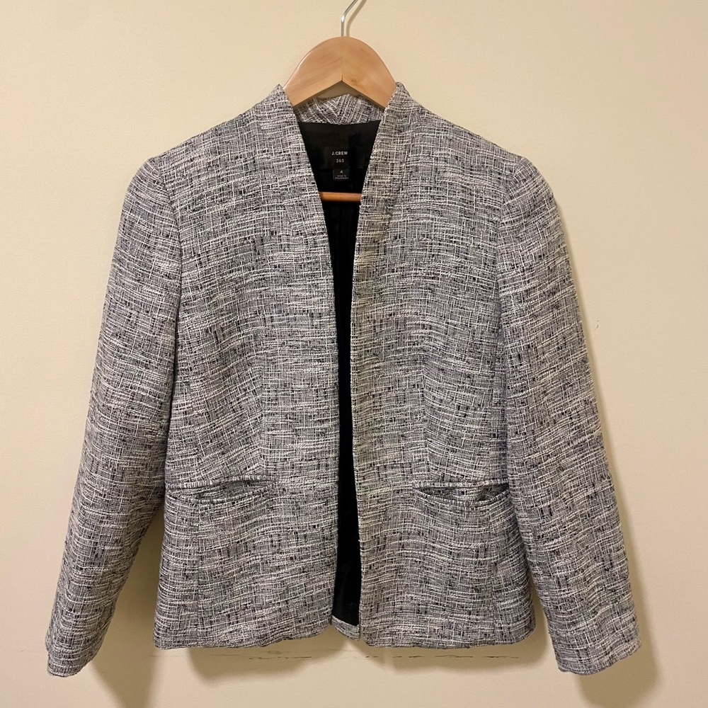 J. Crew 365 Gray Tweed Pencil Skirt - 6 - Picture 8 of 9